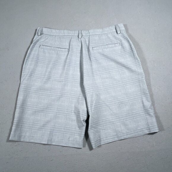PGA Tour Men's Golf Shorts Active‎ Performance Stretch Plaid 36 Grey Inseam 10" - Picture 8 of 9